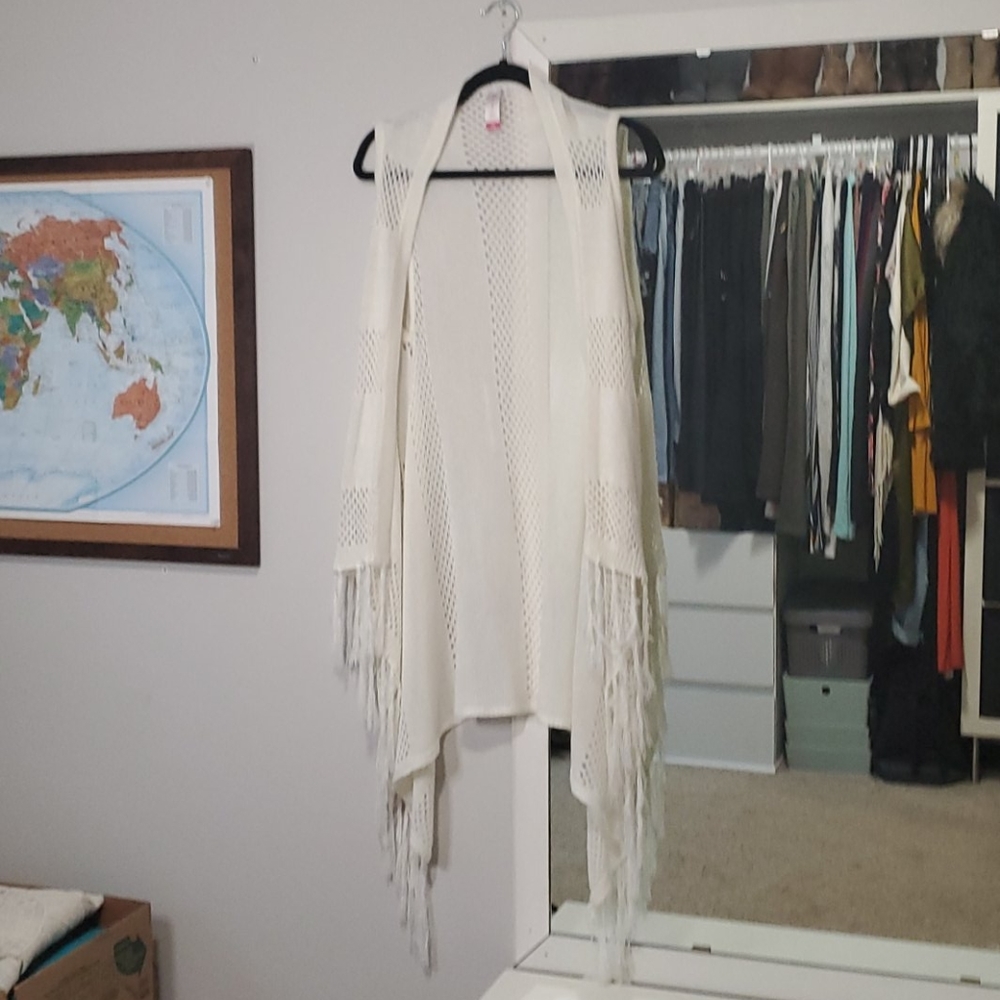 Long knit cover-up